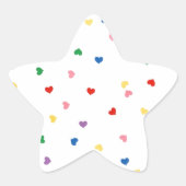 mit kleinen Herzen Stern-Aufkleber (Vorderseite)
