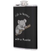 Mit Koala ist das Leben besser Flachmann (Links)