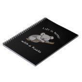 Mit Koala ist das Leben besser Notizblock (Linke Seite)