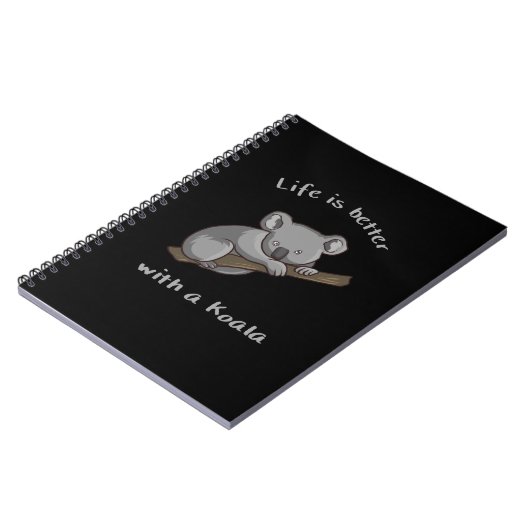 Mit Koala ist das Leben besser Notizblock (Linke Seite)