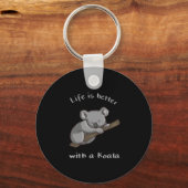 Mit Koala ist das Leben besser Schlüsselanhänger (Vorderseite)