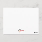 Mit Komplimenten Meeting Hearts Postkarte (Rückseite)