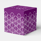 Mit Komplimenten Unternehmen lila Probe-Geschenkbo Geschenkschachtel (Rückseite)