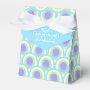 Mit Komplimenten Unternehmen Pfau Teal Geschenkbox Geschenkschachtel