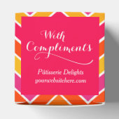 Mit Komplimenten Zickzack rote Probe Geschenkboxen Geschenkschachtel (Oben)