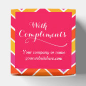 Mit Komplimenten Zickzack rote Probe Geschenkboxen Geschenkschachtel (Oben)