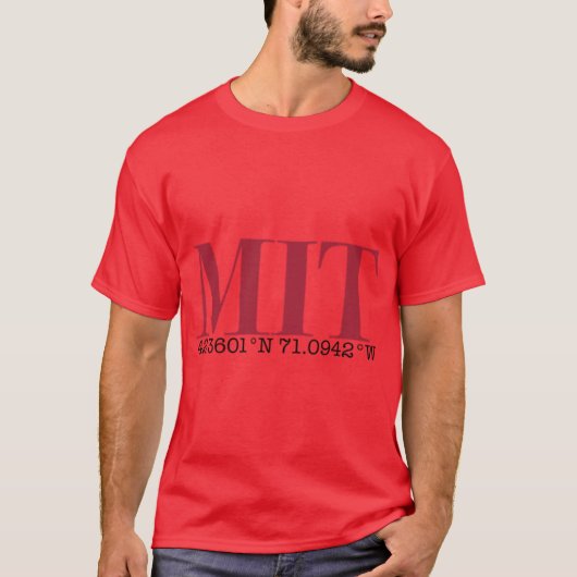 MIT-Koordinaten T-Shirt (Vorderseite)