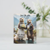 **"Mit Kuss verplombt"*** Ankündigungspostkarte (Stehend Vorderseite)