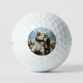 **"Mit Kuss verplombt"*** Golfball (Vorderseite)