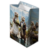 **"Mit Kuss verplombt"*** Mittlere Geschenktüte (Rückseite Schrägansicht)