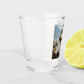 **"Mit Kuss verplombt"*** Schnapsglas (Links)