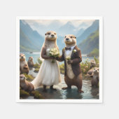 **"Mit Kuss verplombt"*** Serviette (Vorderseite)