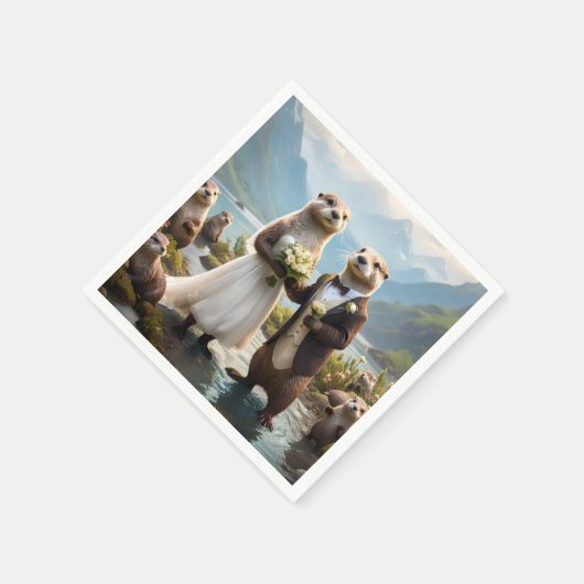 **"Mit Kuss verplombt"*** Serviette (Ecke)