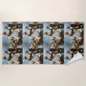 **"Mit Kuss verplombt"*** Strandtuch (Vorderseite)