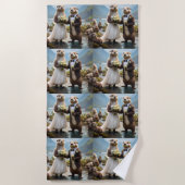 **"Mit Kuss verplombt"*** Strandtuch (Vorderseite)