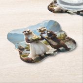 **"Mit Kuss verplombt"*** Untersetzer (angewinkelt)