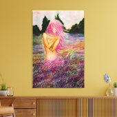 Mit Lavendel Aroma Canvas Print - Malerei Leinwanddruck (Insitu (Wohnzimmer))