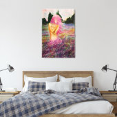 Mit Lavendel Aroma Canvas Print - Malerei Leinwanddruck (Insitu (Schlafzimmer))