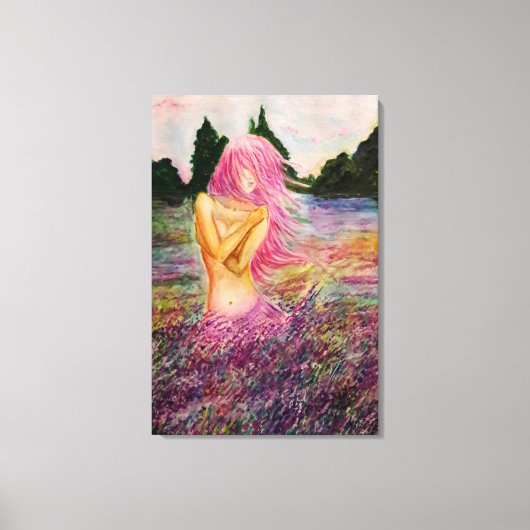 Mit Lavendel Aroma Canvas Print - Malerei Leinwanddruck (Vorderseite)