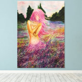 Mit Lavendel Aroma Canvas Print - Malerei Leinwanddruck (Insitu (Holzboden))