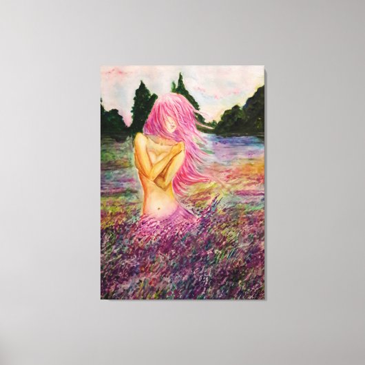 Mit Lavendel Aroma Canvas Print - Malerei Leinwanddruck (Vorderseite)