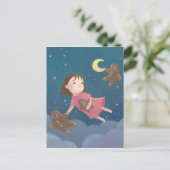 Mit Lebkuchengebäck fliegen Traum Postkarte (Stehend Vorderseite)
