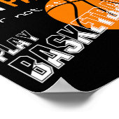 Mit Leidenschaft oder gar nicht - Basketball Poster (Ecke)