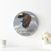 MIT LEITUNGEN ALS EGELN GROßE WANDUHR (Zuhause)