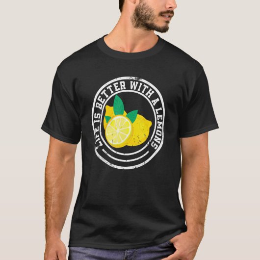 Mit Lemons Kinder FruchtZitrone T-Shirt (Vorderseite)
