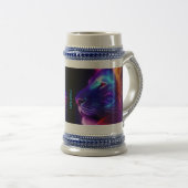 Mit Leo-Tasse die Zeit verbringen Bierglas (VorderseiteRechts)