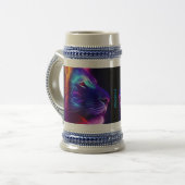 Mit Leo-Tasse die Zeit verbringen Bierglas (Vorderseite Links)