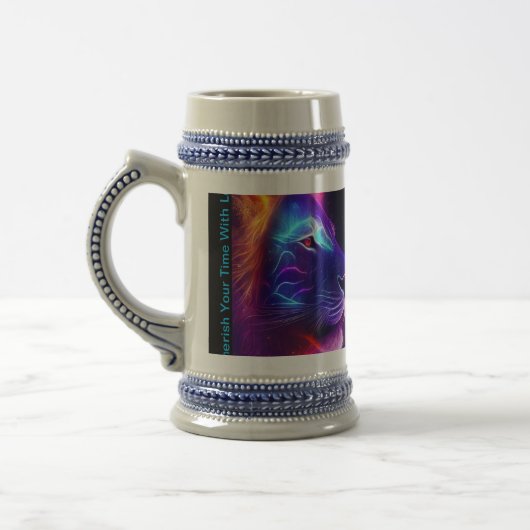 Mit Leo-Tasse die Zeit verbringen Bierglas (Links)
