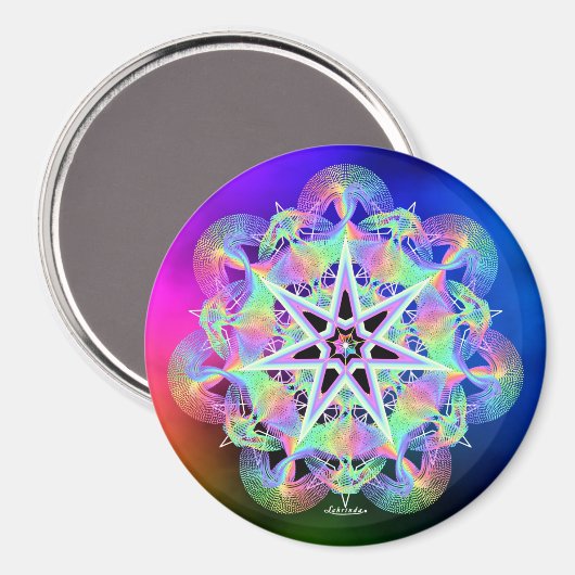 mit Licht gefüllt Magnet (Vorderseite/Rückseite)