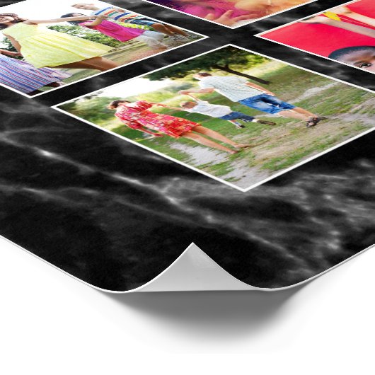 Mit Liebe 32 Foto Collage segne diese Familie Poster (Ecke)
