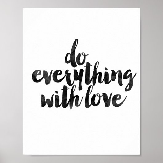 Mit Liebe alles machen Poster (Vorne)