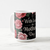 Mit Liebe am Muttertag Kaffeetasse (Vorderseite Links)
