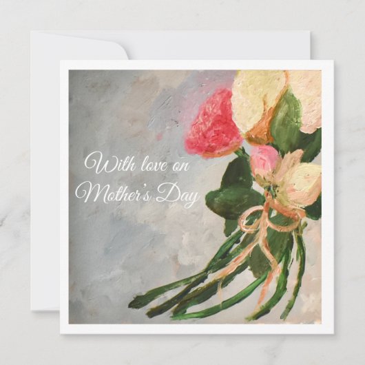 Mit Liebe am Muttertag Karte (Vorderseite)