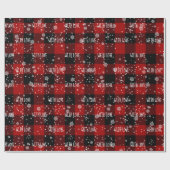 MIT LIEBE auf Kariertem Papier Geschenkpapier (Flach)