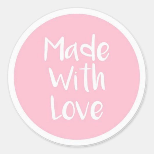 Mit Liebe Aufkleber (Vorderseite)