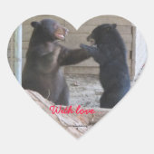 Mit Liebe... Aufkleber (Vorderseite)