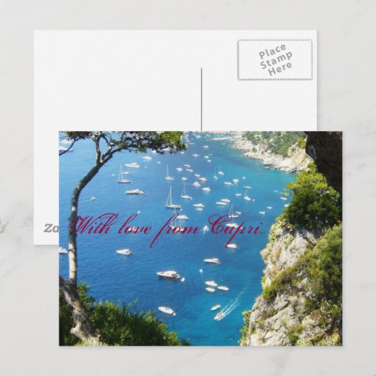 Mit Liebe aus Capri Postkarte (Vorne/Hinten)