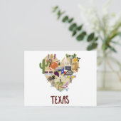 Mit Liebe aus dem Großen Staat von Texas Postcard Postkarte (Stehend Vorderseite)