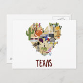 Mit Liebe aus dem Großen Staat von Texas Postcard Postkarte (Vorne/Hinten)