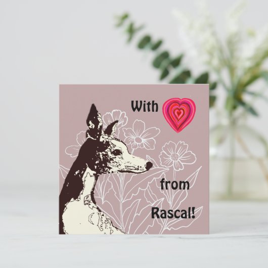 Mit Liebe aus dem Whippet (Stehend Vorderseite)