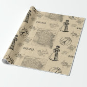 Mit Liebe aus Frankreich Geschenkpapier (Ungerollt)