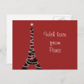 Mit Liebe aus Paris Postkarte (Vorne/Hinten)