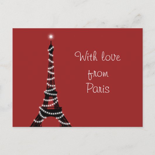 Mit Liebe aus Paris Postkarte (Vorderseite)