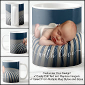 Mit Liebe Baby Schönes Foto Template Text Kaffeetasse
