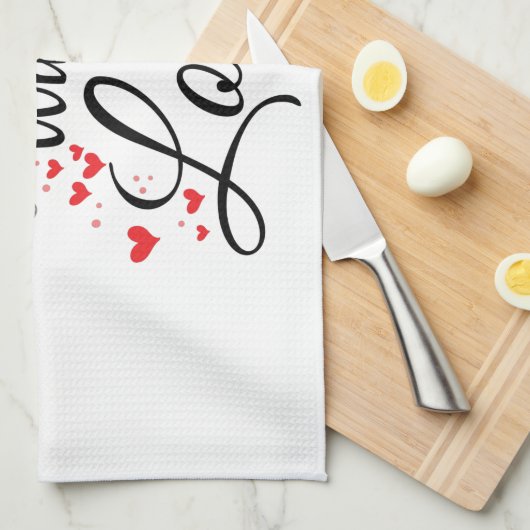 Mit Liebe bedeckt Handtuch (Viertel Falte)