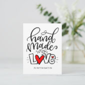 MIT LIEBE BEHANDELT, POSTKARTE (Stehend Vorderseite)